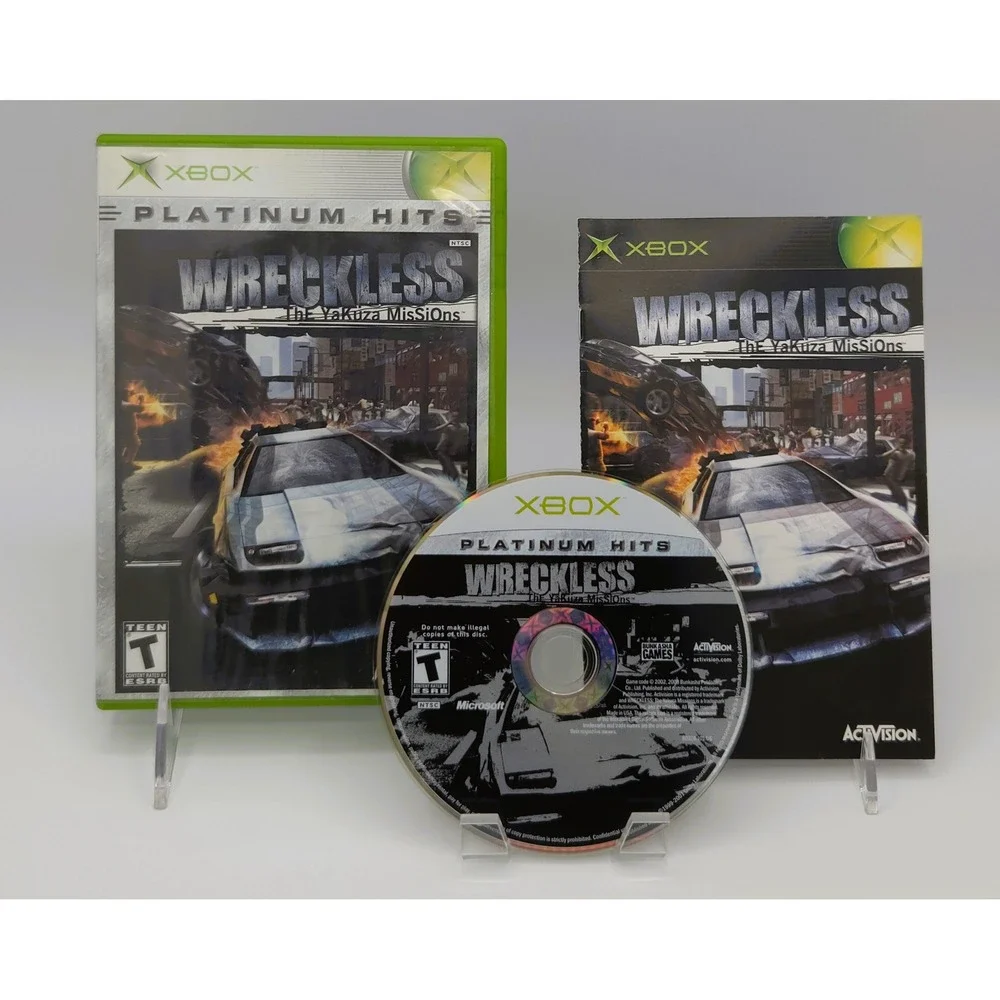 Wreckless: The Yakuza Missions 2002 (Platinum Hits) - Xbox - CIB w/ Postcard